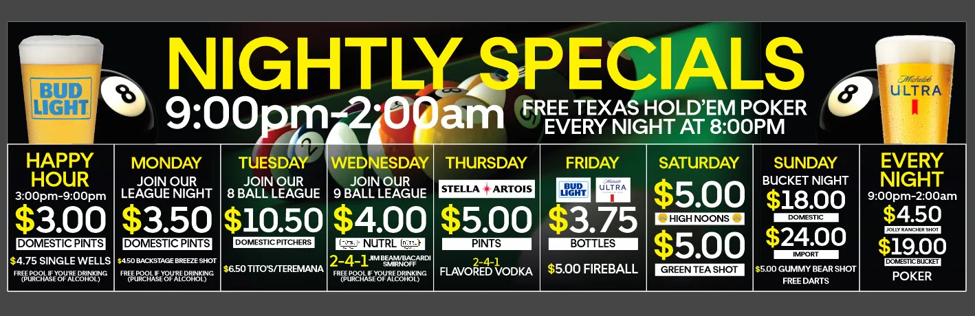 Nightly Specials at International Drive